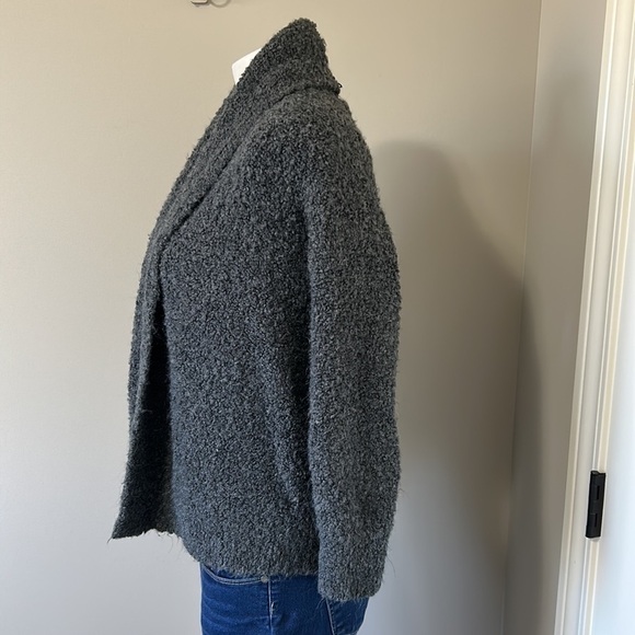 Abercrombie and Fitch Chunky Longline Duster Cardigan Sweater Grey Sz Small - Picture 4 of 8